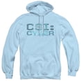 thumbnail image 1 of Trevco  CBS1675-AFTH-2 CSI-Cyber & Cyber Logo-Adult Pull-Over Hoodie, Light Blue - Medium, 1 of 1