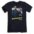 thumbnail image 1 of Trevco  CSI & Do Not Cross Adult Cotton Premium Canvas Brand Slim Fit 30-1 T-Shirt, Navy - Medium, 1 of 1