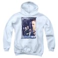 thumbnail image 1 of Trevco Csi Ny-Watchful Eye - Youth Pull-Over Hoodie - White- Medium, 1 of 1