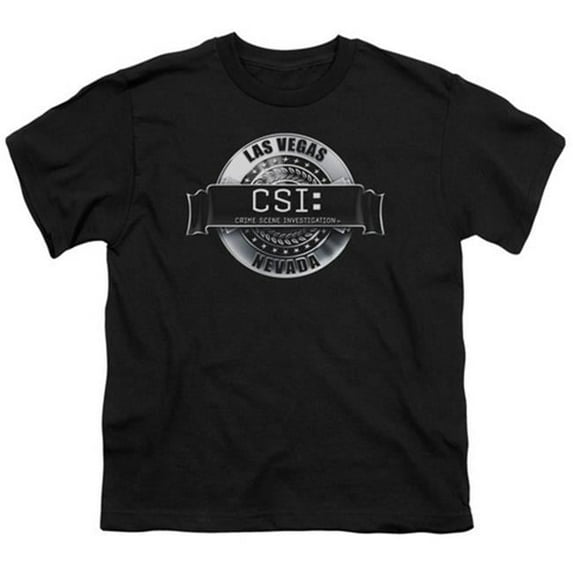 Trevco CSI-Rendered Logo - Short Sleeve Youth 18-1 Tee - Black- Extra Large