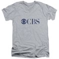 thumbnail image 1 of Trevco Cbs Logo - Short Sleeve Adult 30-1 V-Neck Tee - Athletic Heather- Extra Large, 1 of 1