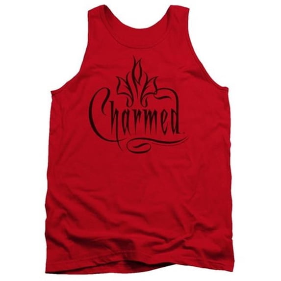 Trevco Charmed-Charmed Logo - Adult Tank Top - Red- Extra Large