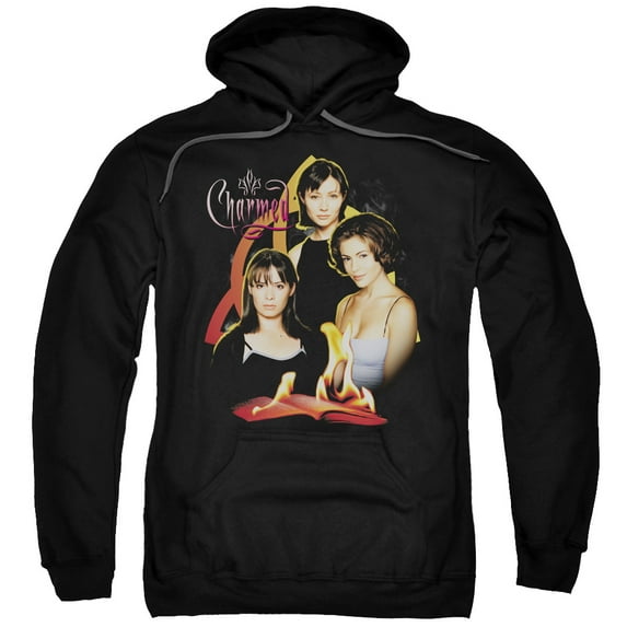 Charmed Men's Original Three Hooded Sweatshirt X-Large Black