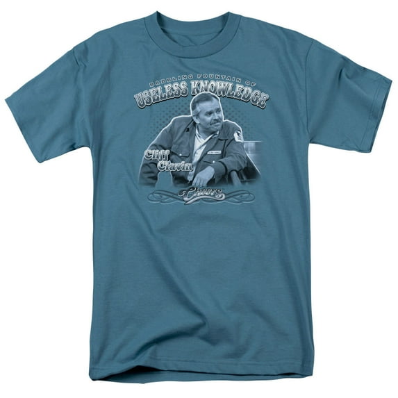 Cheers Men's Fountain Of Knowledge T-shirt Small Slate