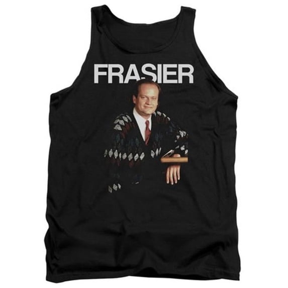 Trevco Cheers-Frasier - Adult Tank Top - Black- Small