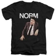 thumbnail image 1 of Trevco Cheers-Norm - Short Sleeve Adult 30-1 V-Neck Tee - Black- Large, 1 of 1