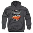 thumbnail image 1 of Trevco CHV240C-YFTH-1 Chevrolet & Classic Camaro Youth Pull-Over Hoodie, Charcoal - Small, 1 of 2