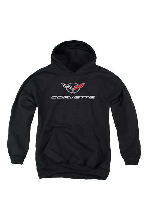 Chevrolet - Corvette Modern Emblem - Youth Hooded Sweatshirt - X-Large