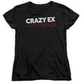 thumbnail image 1 of Trevco CBS2462-WT-2 Crazy Ex Girlfriend & Crazy Logo Womens Short Sleeve T-Shirt, Black - Medium, 1 of 1