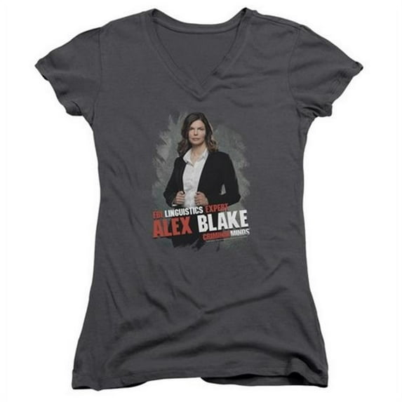 Trevco Criminal Minds-Alex Blake - Junior Tee - Charcoal- Small