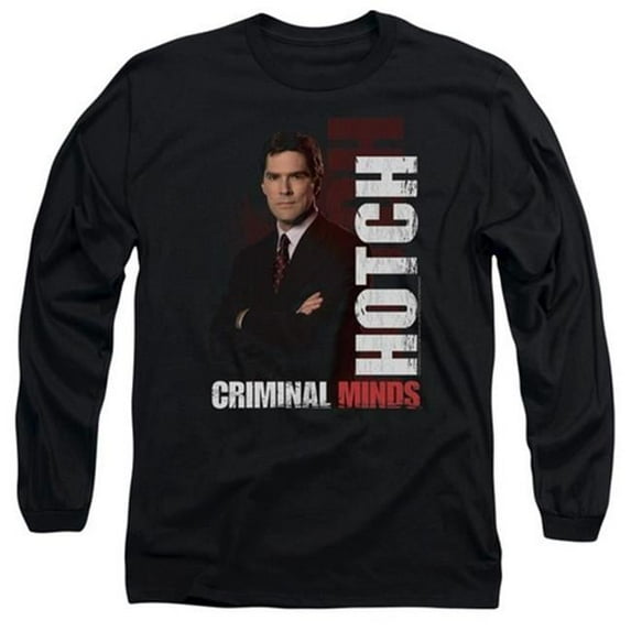 Trevco Criminal Minds-Hotch - Long Sleeve Adult 18-1 Tee - Black- 2X