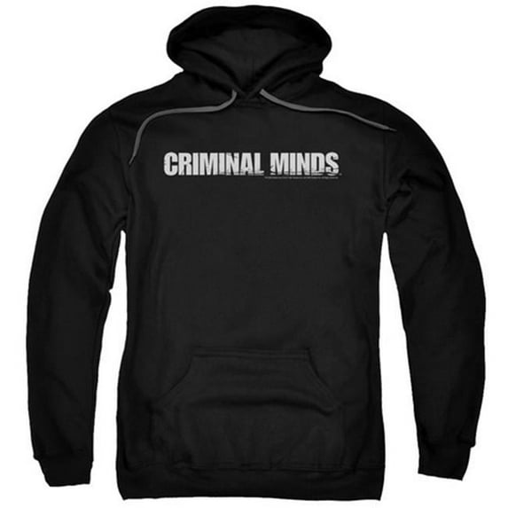 Trevco Criminal Minds-Logo - Adult Pull-Over Hoodie - Black- 2X