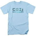 thumbnail image 1 of Trevco Csi- Cyber-Cyber Logo - Short Sleeve Adult 18-1 Tee - Light Blue- Medium, 1 of 1