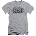 thumbnail image 1 of Trevco Csi-Distressed Logo - Short Sleeve Adult 30-1 Tee - Heather- Small, 1 of 2