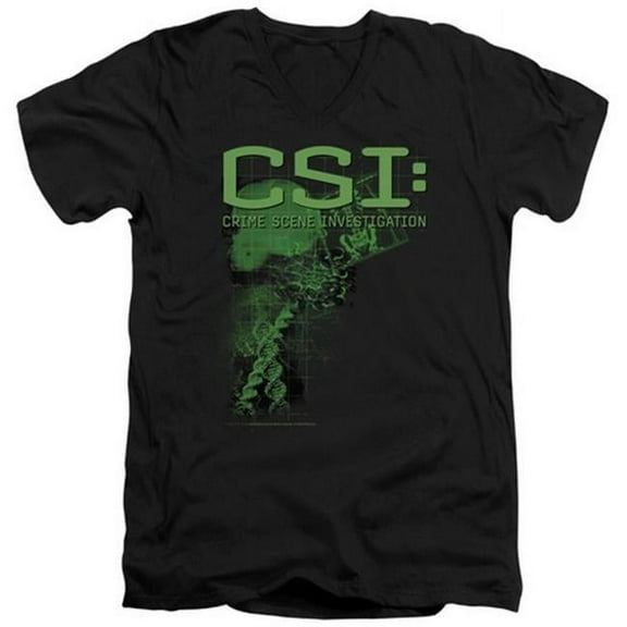 Trevco Csi-Evidence - Short Sleeve Adult 30-1 Tee - Black, Small