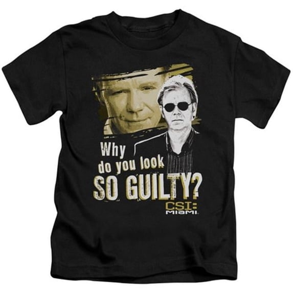 Trevco Csi Miami-So Guilty - Short Sleeve Juvenile 18-1 Tee - Black- Small 4