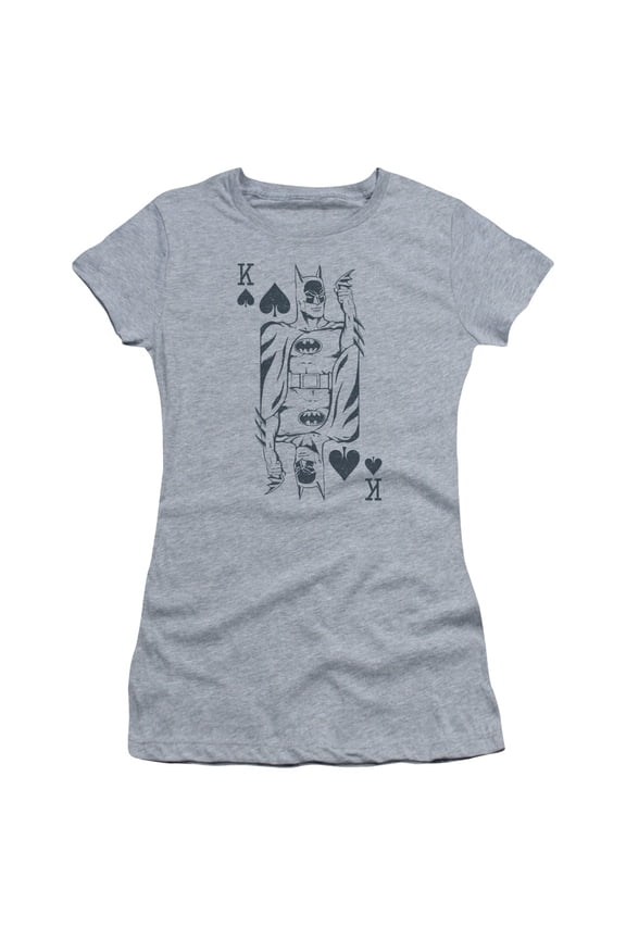 Dc Bat Card Officially Licensed Juniors T Shirt