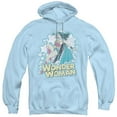 thumbnail image 1 of Trevco  DCO468-AFTH-4 DC & IM Wonder Woman - Adult Pull-Over Hoodie, Light Blue - Extra Large, 1 of 1