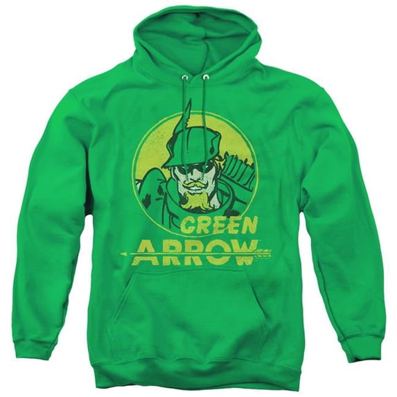 Trevco DCO805-AFTH-4 DC & Archer Circle Adult Pullover Hoodie, Kelly Green - Extra Large