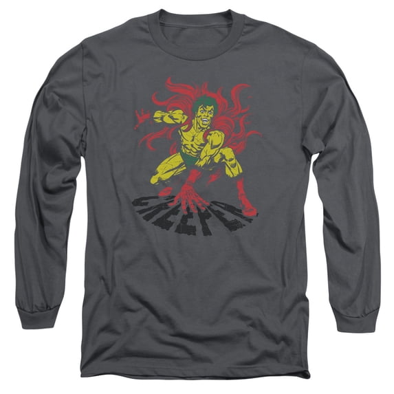 Trevco DCO909-AL-4 DCO & Creeper Adult 18-1 Long Sleeve T-Shirt, Charcoal - Extra Large
