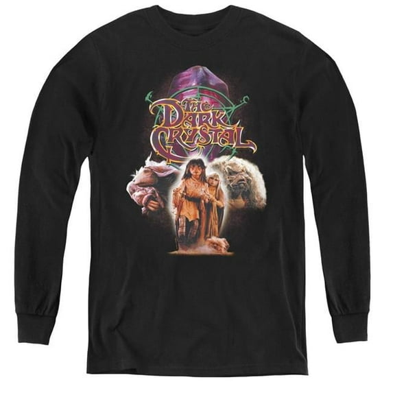 Trevco DKC108-YL-2 Dark Crystal & The Good Guys Youth Long Sleeve T-Shirt, Black - Medium