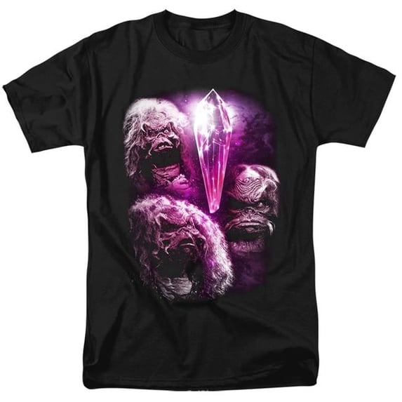 Trevco DKC135-AT-2 Dark Crystal & Howling Adult Regular Fit Short Sleeve 18 by 1 T-Shirt, Black - Medium