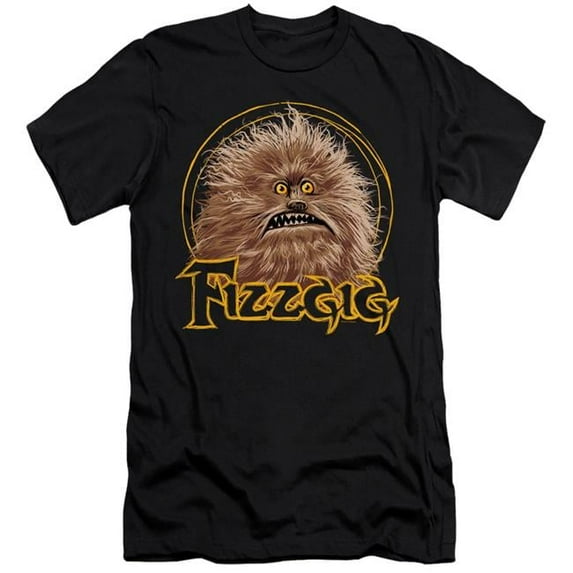 Trevco DKC137-PSF-3 Dark Crystal & Fizzgig Adult Premium Canvas Brand Slim Fit 30 by 1 T-Shirt, Black - Large