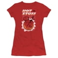 thumbnail image 1 of Trevco DRM139-JS-4 Hot Stuff & on the Sun Juniors Sheer Cap Short Sleeve T-Shirt, Red - Extra Large, 1 of 2