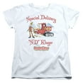 thumbnail image 1 of Trevco DRM151-WT-4 Santa Claus is Comin to Town & Kluger Womens Short Sleeve T-Shirt, White - Extra Large, 1 of 2
