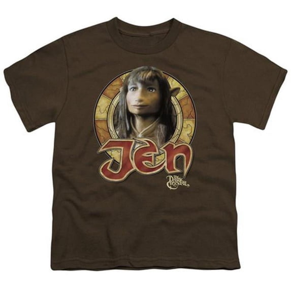 Trevco Dark Crystal-Jen Circle - Short Sleeve Youth 18-1 Tee - Coffee- Extra Large