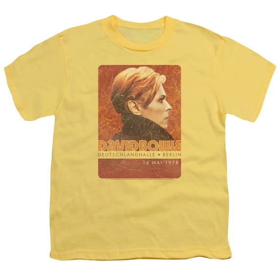 Boys' David Bowie Stage Tour Berlin 78 T-shirt Youth X-Large Banana