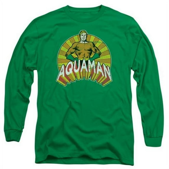 Trevco Dc-Arms Akimbo - Long Sleeve Adult 18-1 Tee - Kelly Green- Small