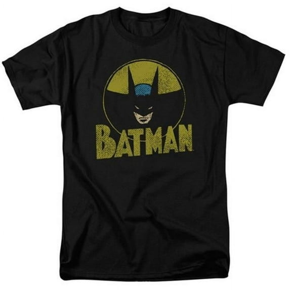 Trevco Dc-Circle Bat - Short Sleeve Adult 18-1 Tee - Black- 5X