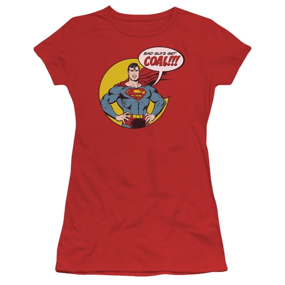 Trevco Dc-Coal - Short Sleeve Junior Sheer Tee - Red- Large