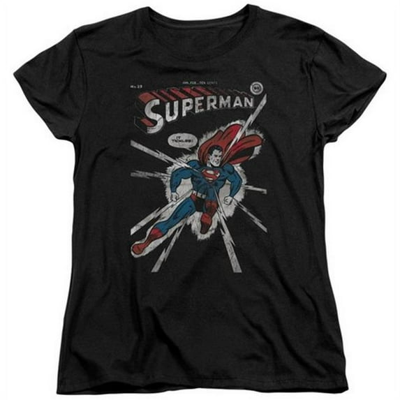 Trevco Dc-Cover Me - Short Sleeve Womens Tee - Black- Medium