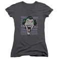 thumbnail image 1 of Trevco Dc-Dastardly Merriment - Junior V-Neck Tee - Charcoal- Medium, 1 of 1