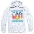 thumbnail image 1 of Trevco Dc-Faces Of Justice - Adult Pull-Over Hoodie - White- Small, 1 of 1