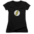 thumbnail image 1 of Trevco Dc-Flash Logo - Junior V-Neck Tee - Black- Extra Large, 1 of 1
