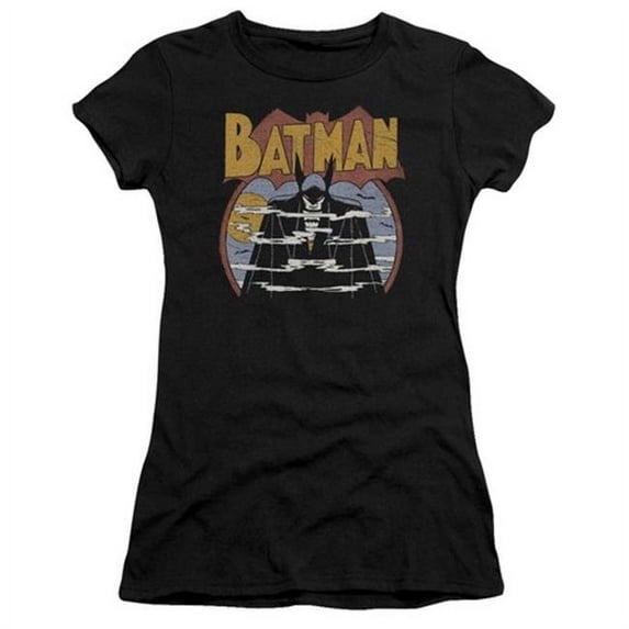 Trevco Dc-Foggy - Short Sleeve Junior Sheer Tee - Black- Medium
