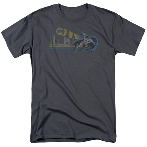 Trevco Dc-Gotham Retro - Short Sleeve Adult 18-1 Tee - Charcoal- Extra Large