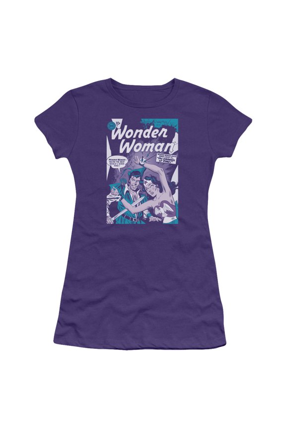 Dc-Human Shield - Short Sleeve Junior Sheer Tee - Purple- Large