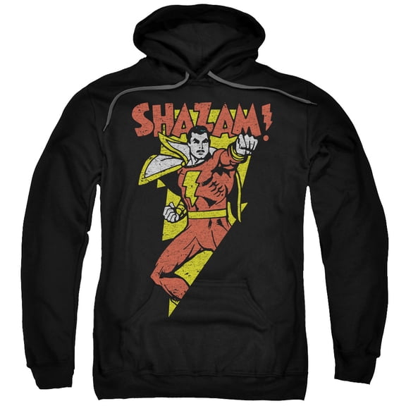 Trevco Dc-In Bolt - Adult Pull-Over Hoodie - Black- Small