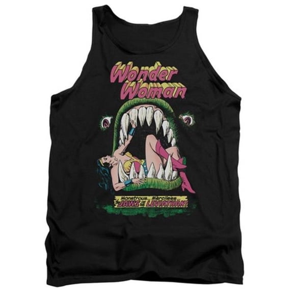 Trevco Dc-Jaws - Adult Tank Top - Black- Extra Large