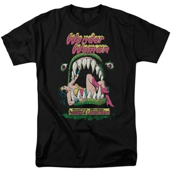 Trevco Dc-Jaws - Short Sleeve Adult 18-1 Tee - Black- 4X