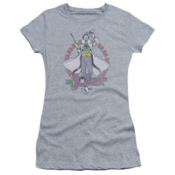 Trevco Dc-Maniacal - Short Sleeve Junior Sheer Tee - Heather & 2X