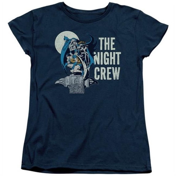 Trevco Dc-Night Crew - Short Sleeve Womens Tee - Navy- Extra Large