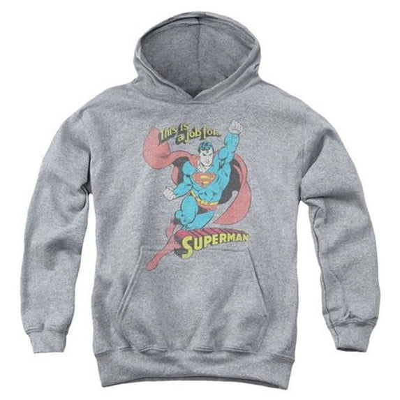 DC Comics Retro Superman On The Job Vintage Style Big Boys Pull-Over Hoodie