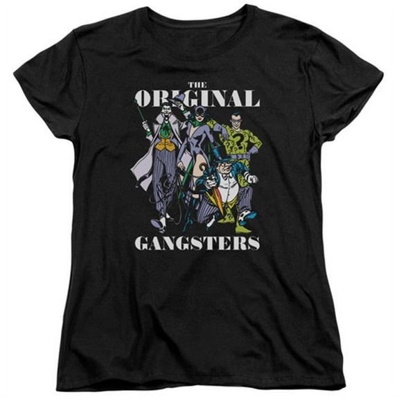 Trevco Dc-Original Gangsters - Short Sleeve Womens Tee - Black- 2X