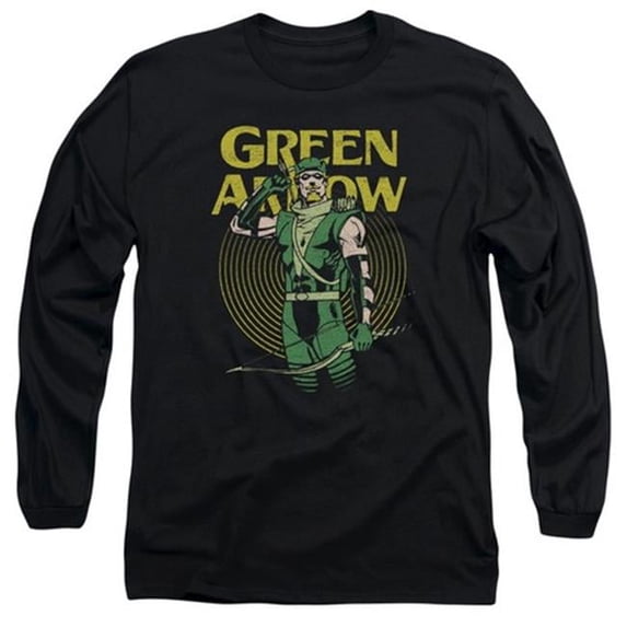 Trevco Dc-Pull - Long Sleeve Adult 18-1 Tee - Black- Medium