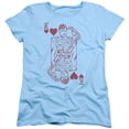 thumbnail image 1 of Trevco Dc-Super Card - Short Sleeve Womens Tee - Light Blue- Extra Large, 1 of 2